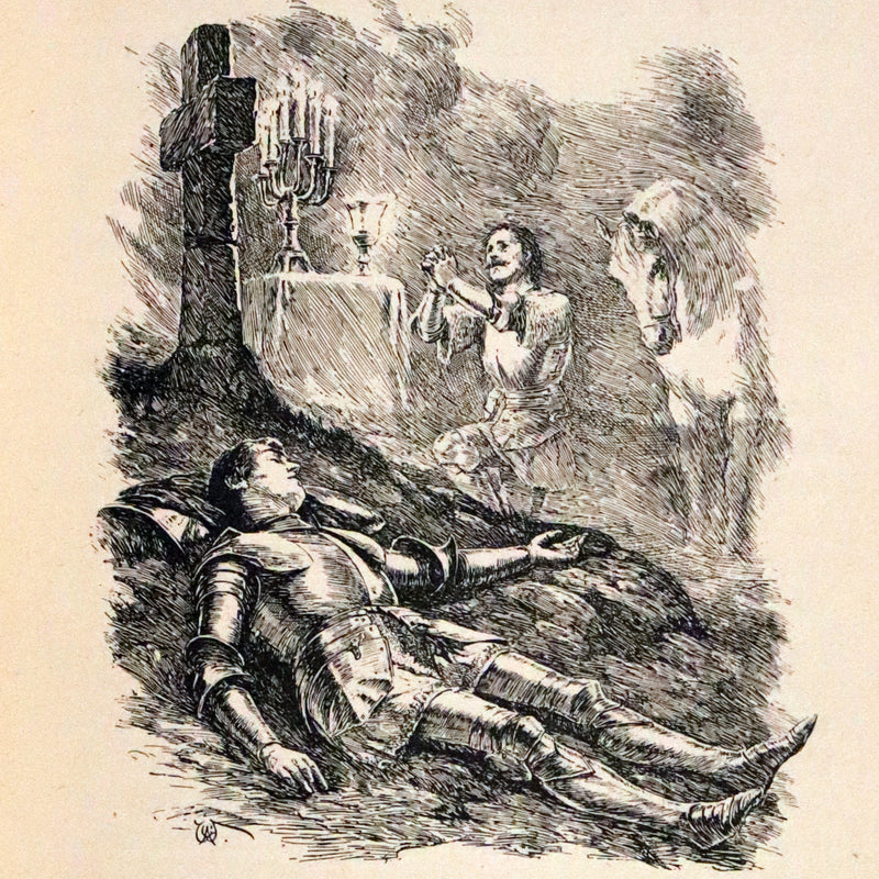 1900 Rare First Edition - The Book of King Arthur and his Noble Knights Illustrated by A. G. Walker.