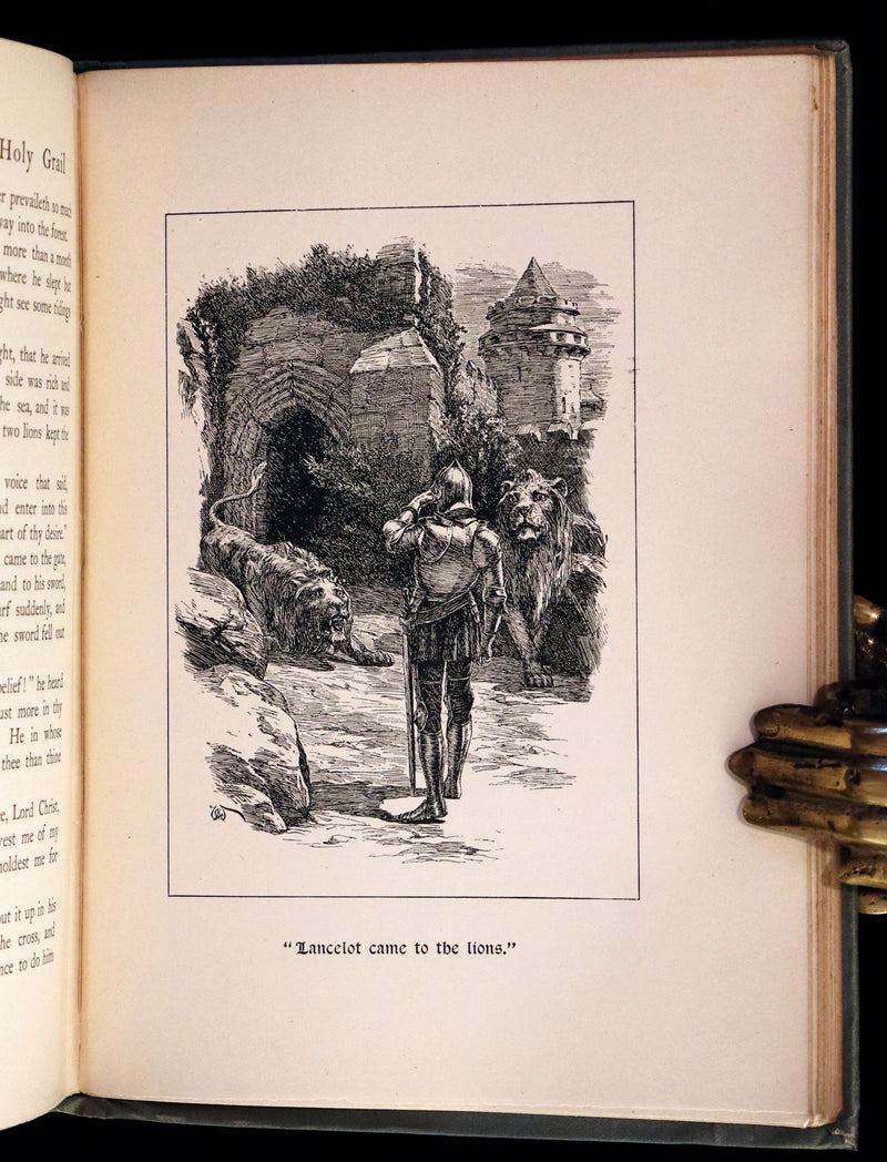 1900 Rare First Edition - The Book of King Arthur and his Noble Knights Illustrated by A. G. Walker.