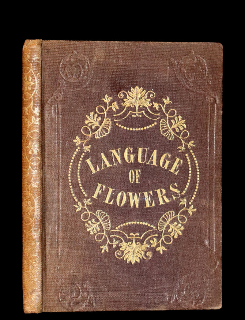 1846 Scarce small Floriography Book ~ The Language of Flowers. First Edition.