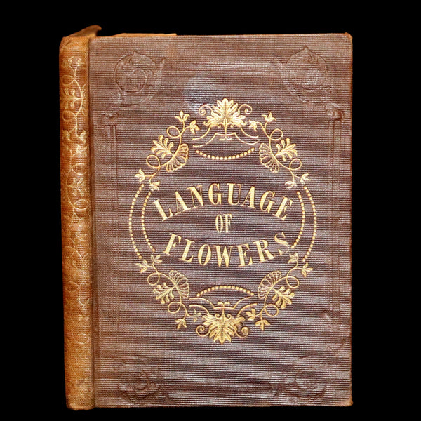 1846 Scarce small Floriography Book ~ The Language of Flowers. First Edition.