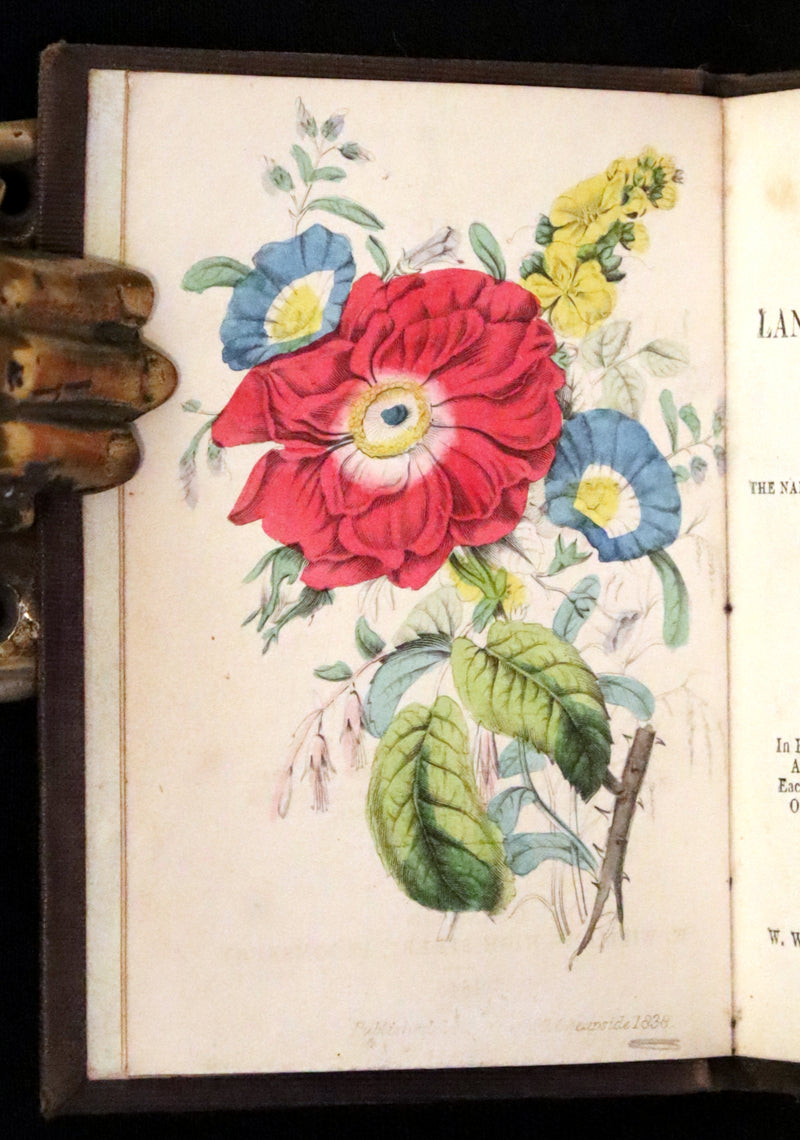1846 Scarce small Floriography Book ~ The Language of Flowers. First Edition.
