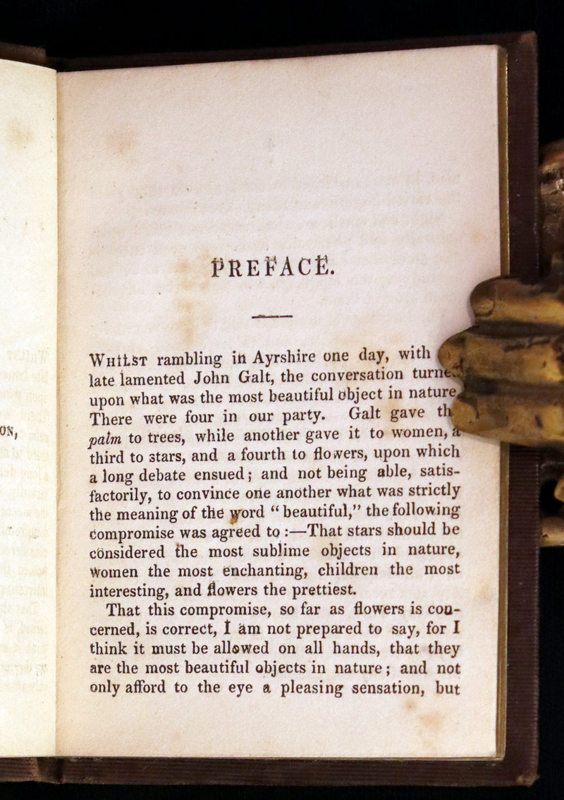 1846 Scarce small Floriography Book ~ The Language of Flowers. First Edition.