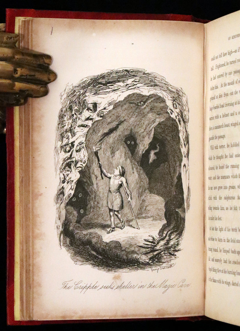 1849 Rare First Edition in Slipcase - The Magic of Kindness illustrated by Cruikshank.
