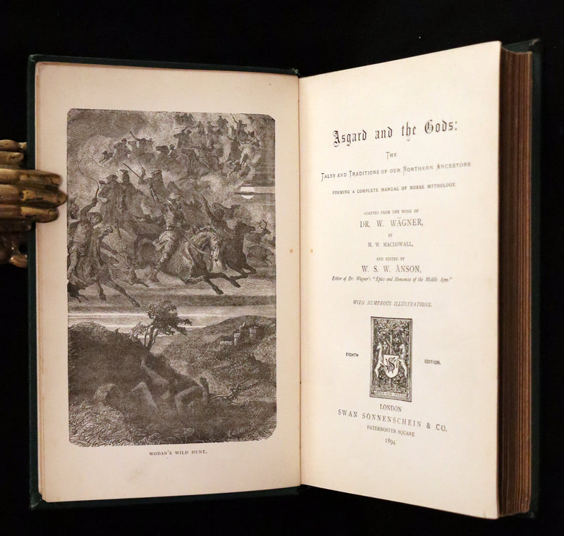 1894 Rare Book - Asgard and the Gods: The Tales and Traditions of Norse Mythology.