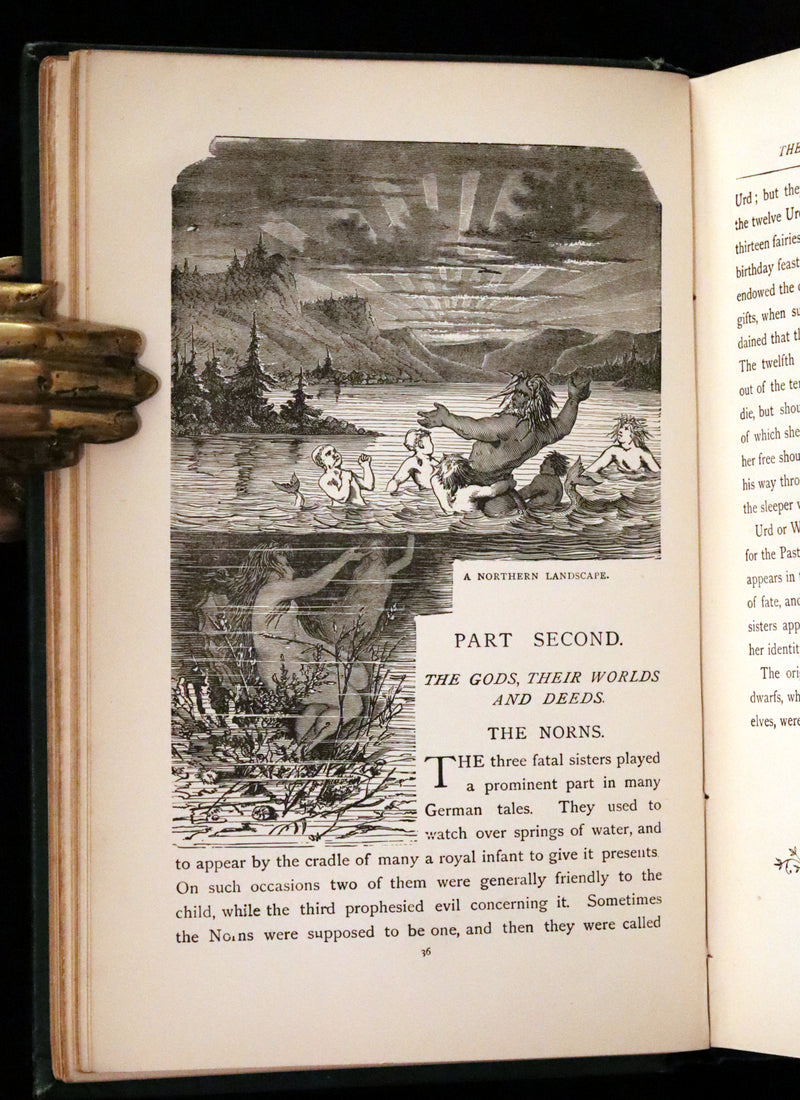 1894 Rare Book - Asgard and the Gods: The Tales and Traditions of Norse Mythology.