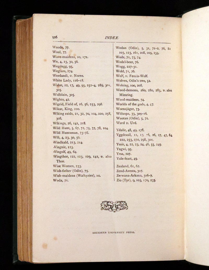 1894 Rare Book - Asgard and the Gods: The Tales and Traditions of Norse Mythology.