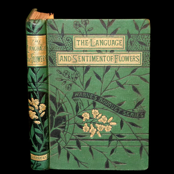 1875 Rare small Floriography Book ~ The Language and Sentiment of Flowers by Laura Valentine.