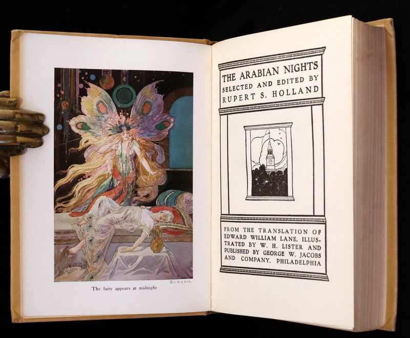 1920 Rare Book - The Arabian Nights, Illustrated in Color by William H. Lister.