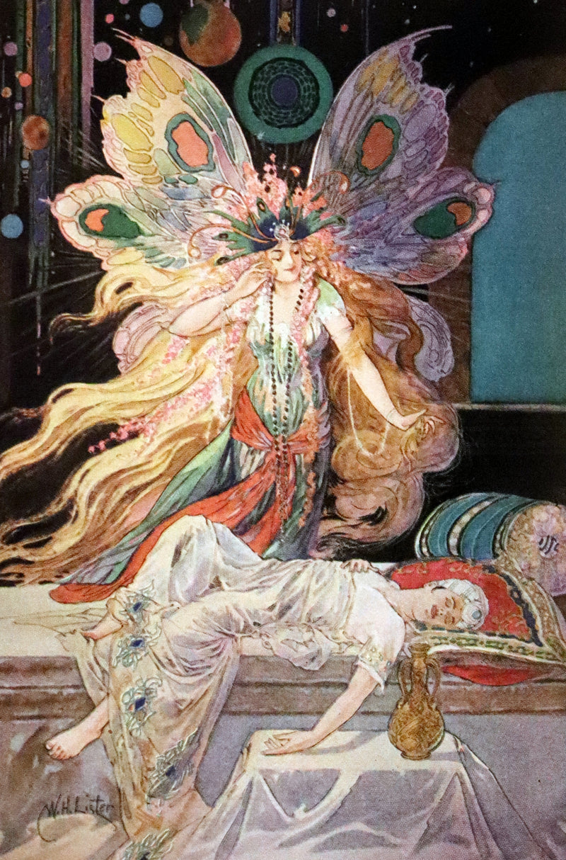 1920 Rare Book - The Arabian Nights, Illustrated in Color by William H. Lister.