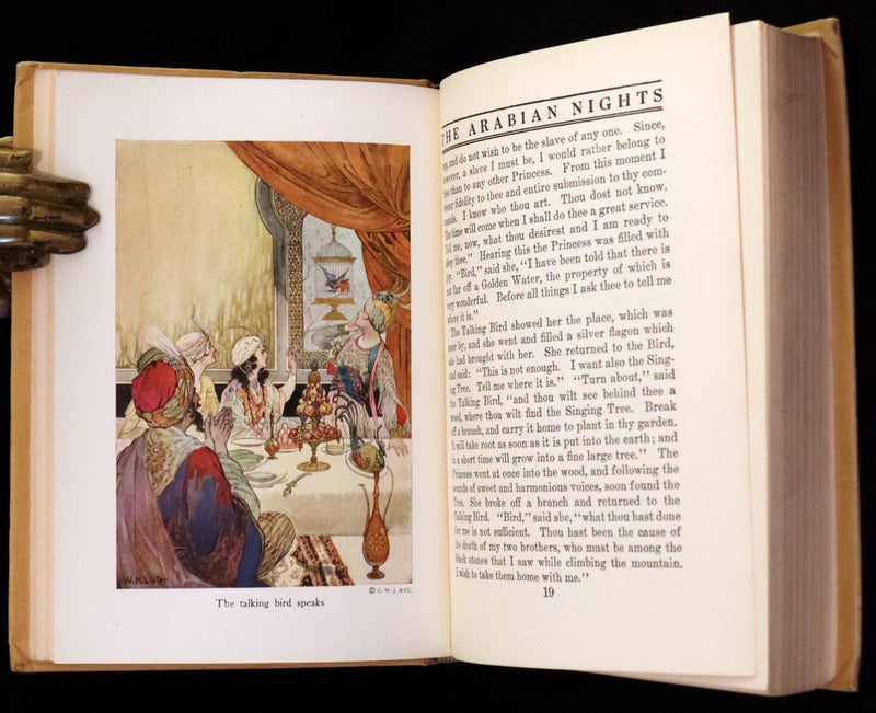 1920 Rare Book - The Arabian Nights, Illustrated in Color by William H. Lister.