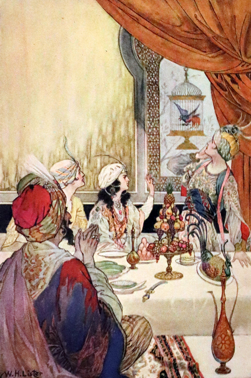 1920 Rare Book - The Arabian Nights, Illustrated in Color by William H. Lister.