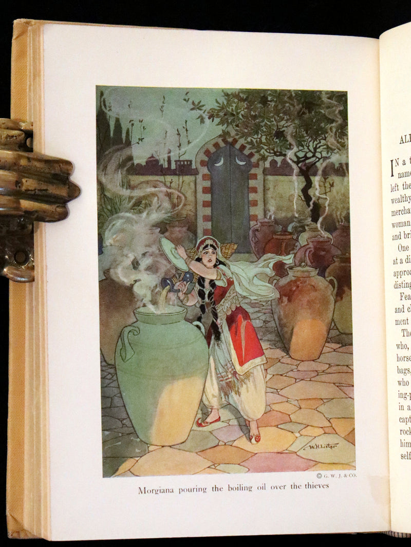 1920 Rare Book - The Arabian Nights, Illustrated in Color by William H. Lister.