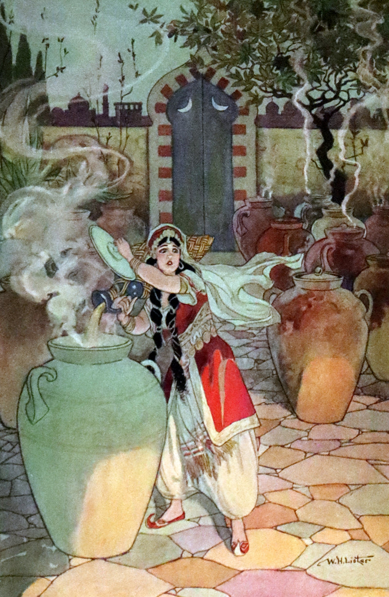 1920 Rare Book - The Arabian Nights, Illustrated in Color by William H. Lister.