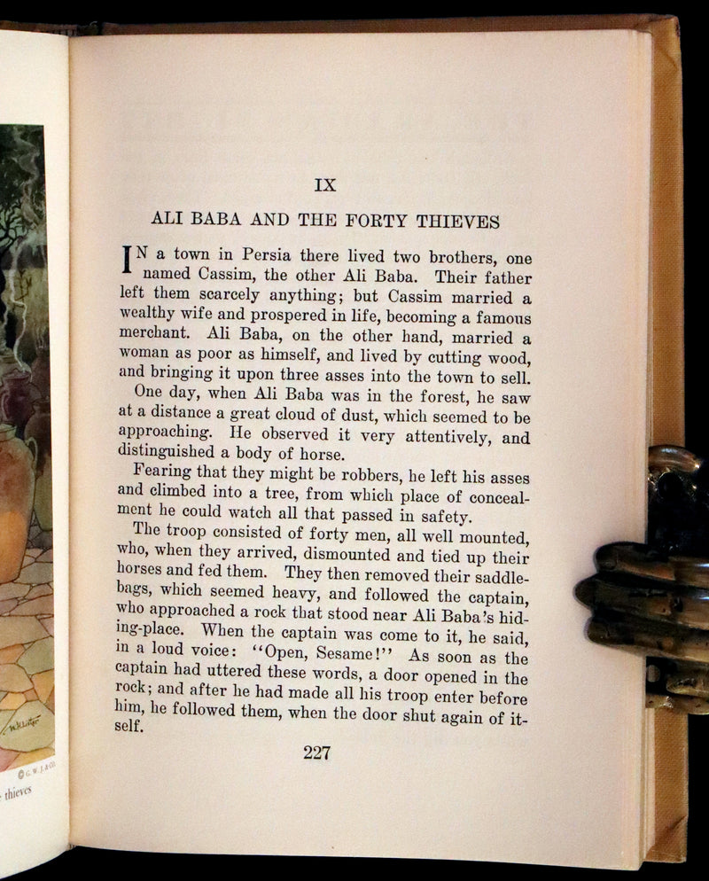 1920 Rare Book - The Arabian Nights, Illustrated in Color by William H. Lister.