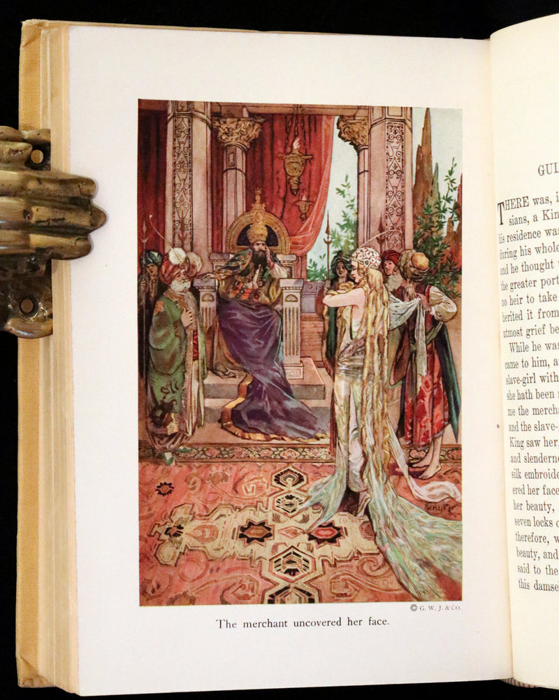 1920 Rare Book - The Arabian Nights, Illustrated in Color by William H. Lister.