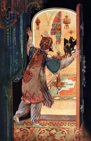 1920 Rare Book - The Arabian Nights, Illustrated in Color by William H. Lister.