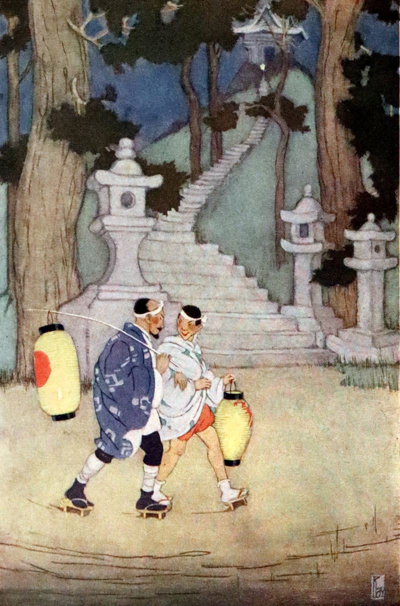 1924 Rare Book - Japanese Fairy Tales by Lafcadio Hearn. Illustrated by Gertrude Kay.