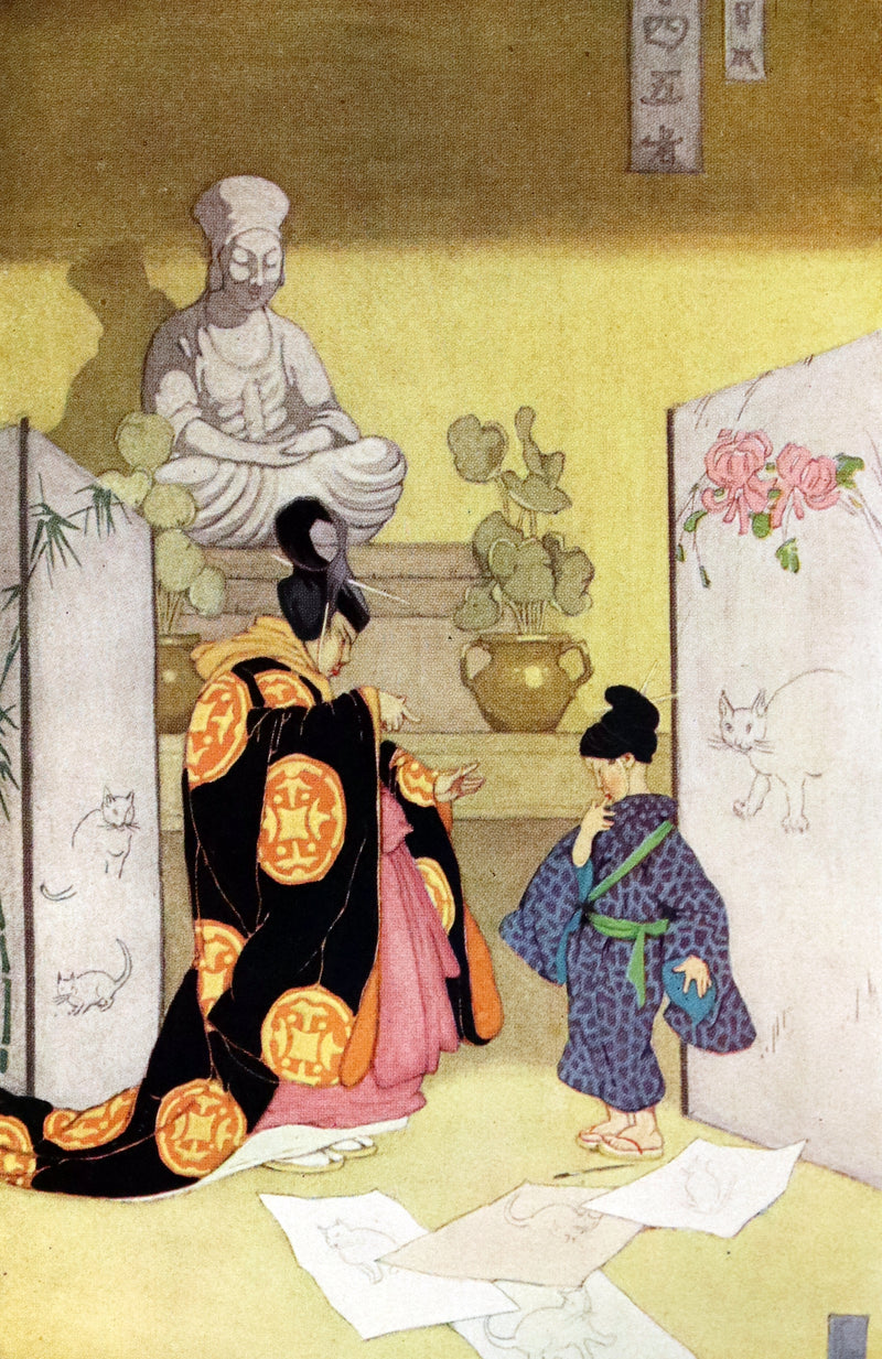 1924 Rare Book - Japanese Fairy Tales by Lafcadio Hearn. Illustrated by Gertrude Kay.