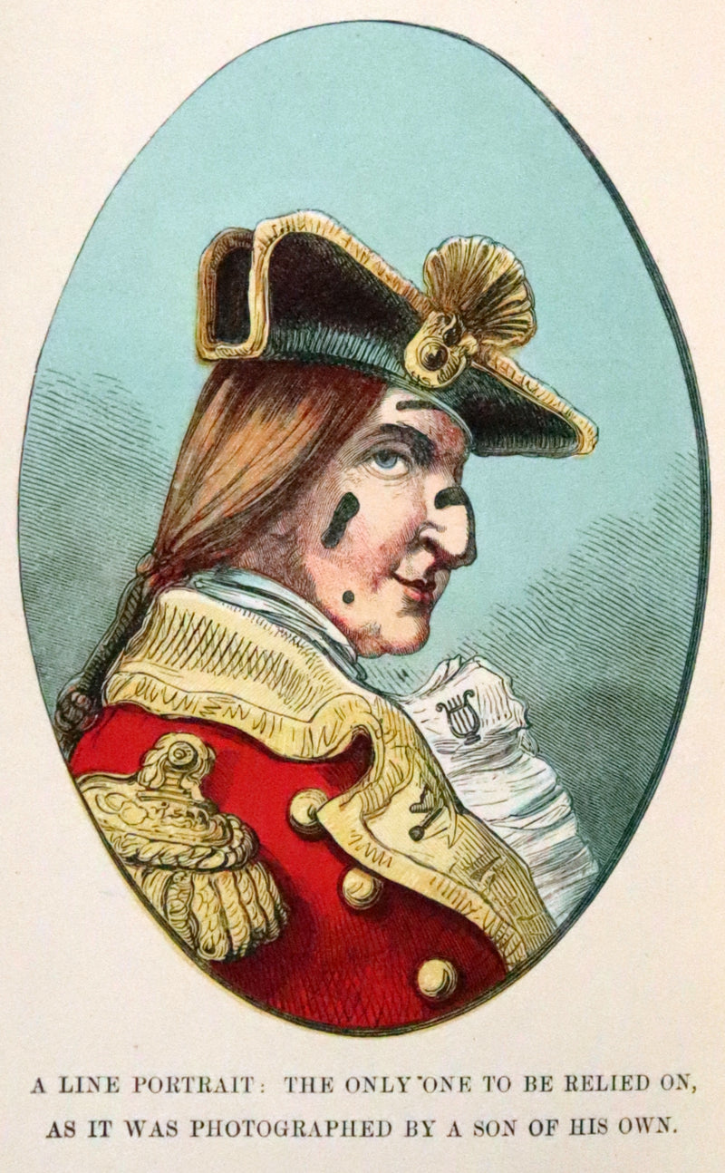 1859 Beautiful Edition - Travels & Adventures of Baron Munchausen, Color Illustrated by Crowquill.