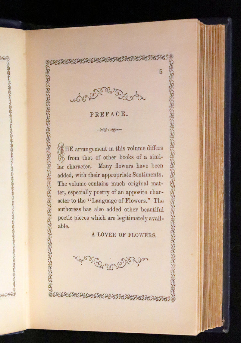 1865 Scarce Floriography Book ~ The Lover's Language of Flowers & The Floral Oracle.