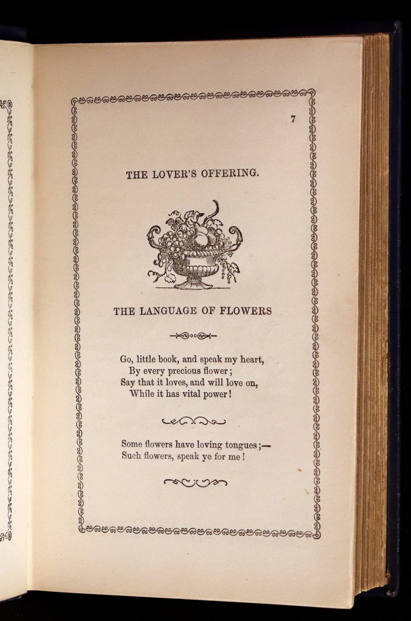 1865 Scarce Floriography Book ~ The Lover's Language of Flowers & The Floral Oracle.