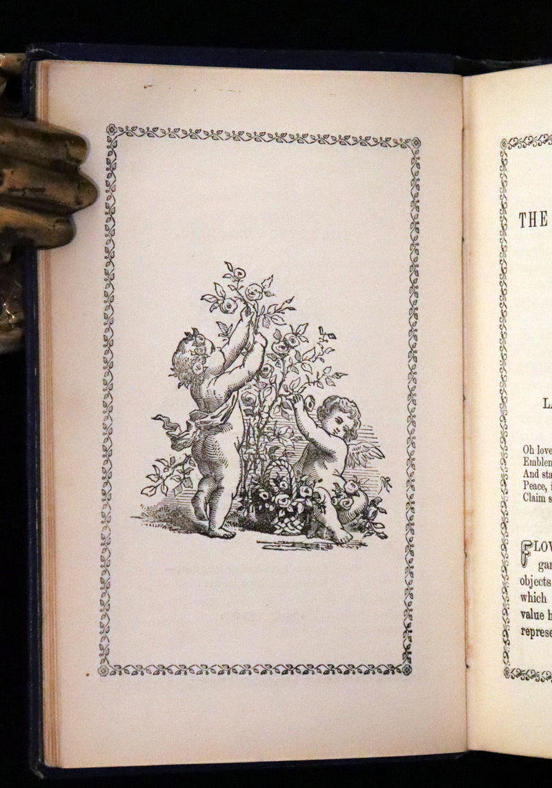 1865 Scarce Floriography Book ~ The Lover's Language of Flowers & The Floral Oracle.