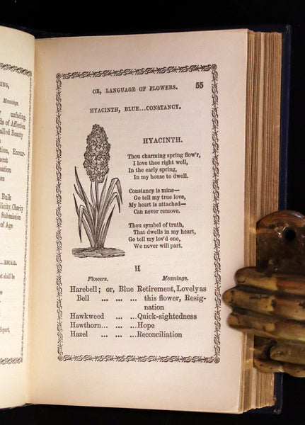 1865 Scarce Floriography Book ~ The Lover's Language of Flowers & The Floral Oracle.
