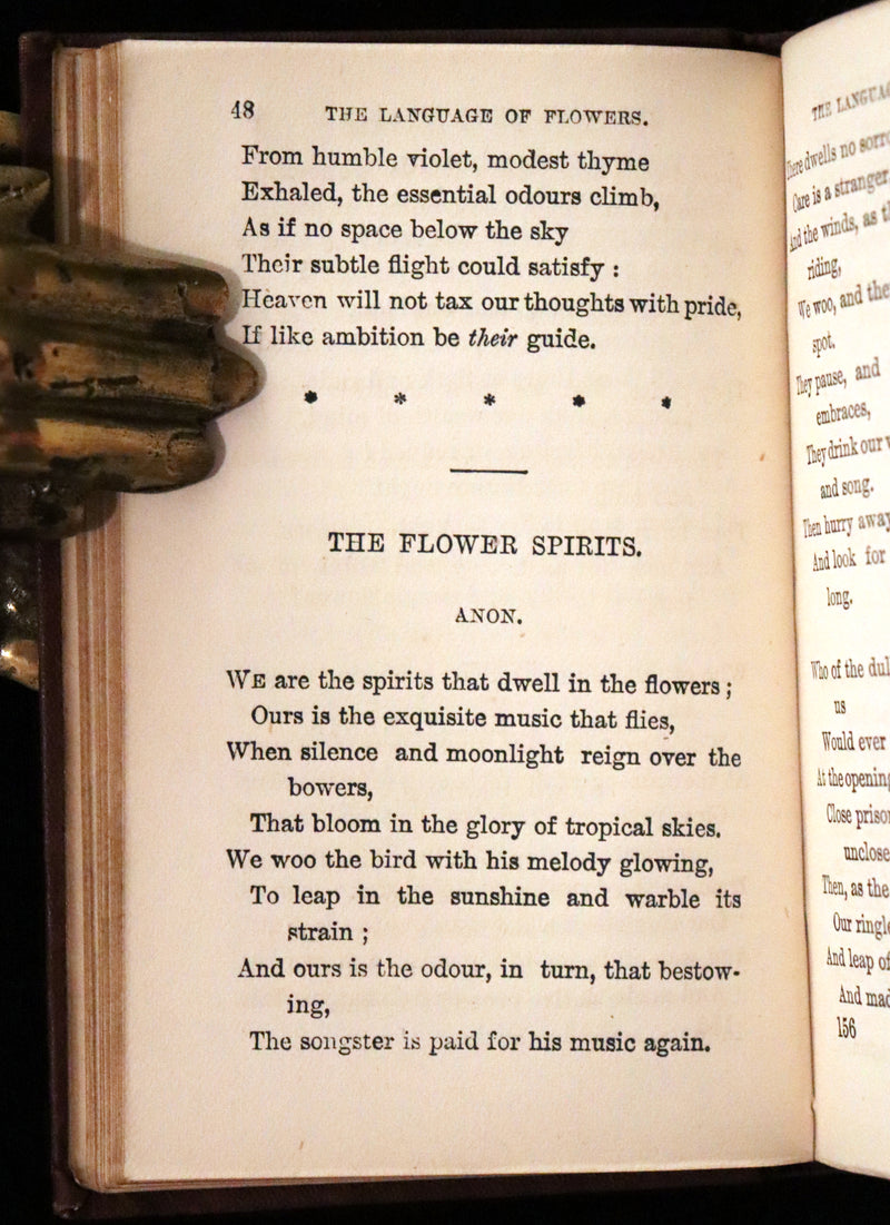 1850 Scarce Floriography Book ~ The Language of Flowers published by Milner and Company.