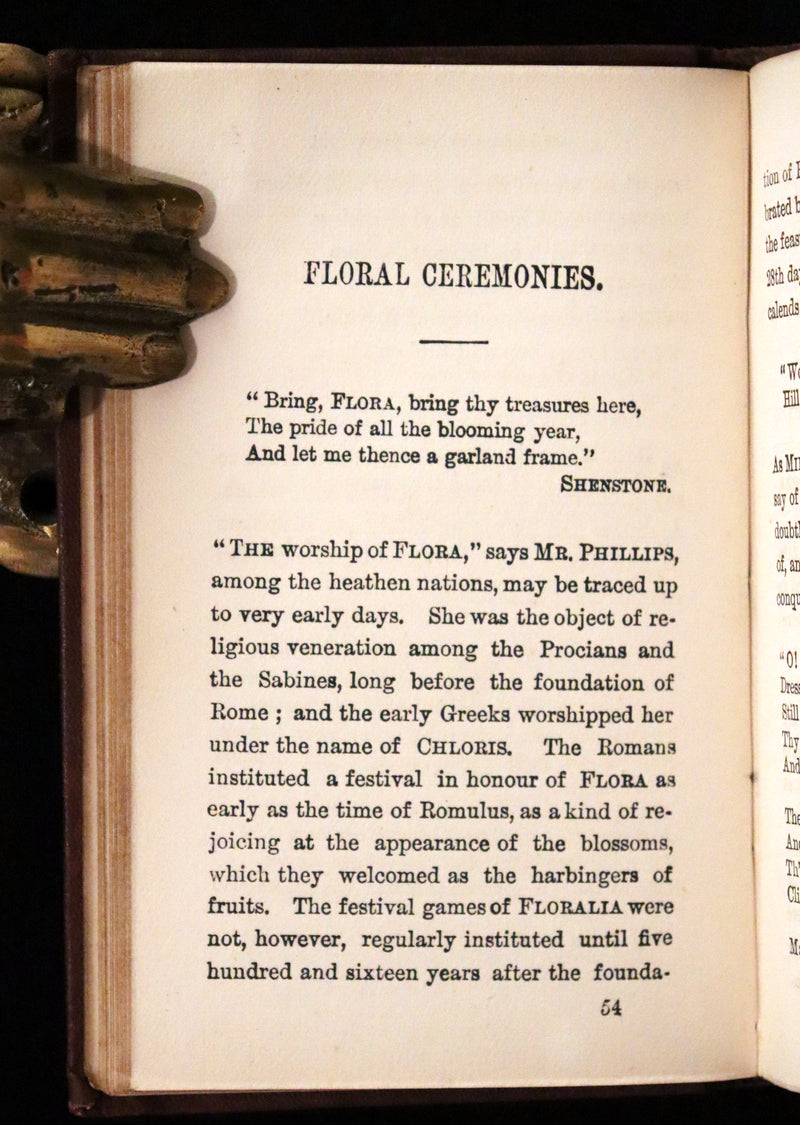 1850 Scarce Floriography Book ~ The Language of Flowers published by Milner and Company.