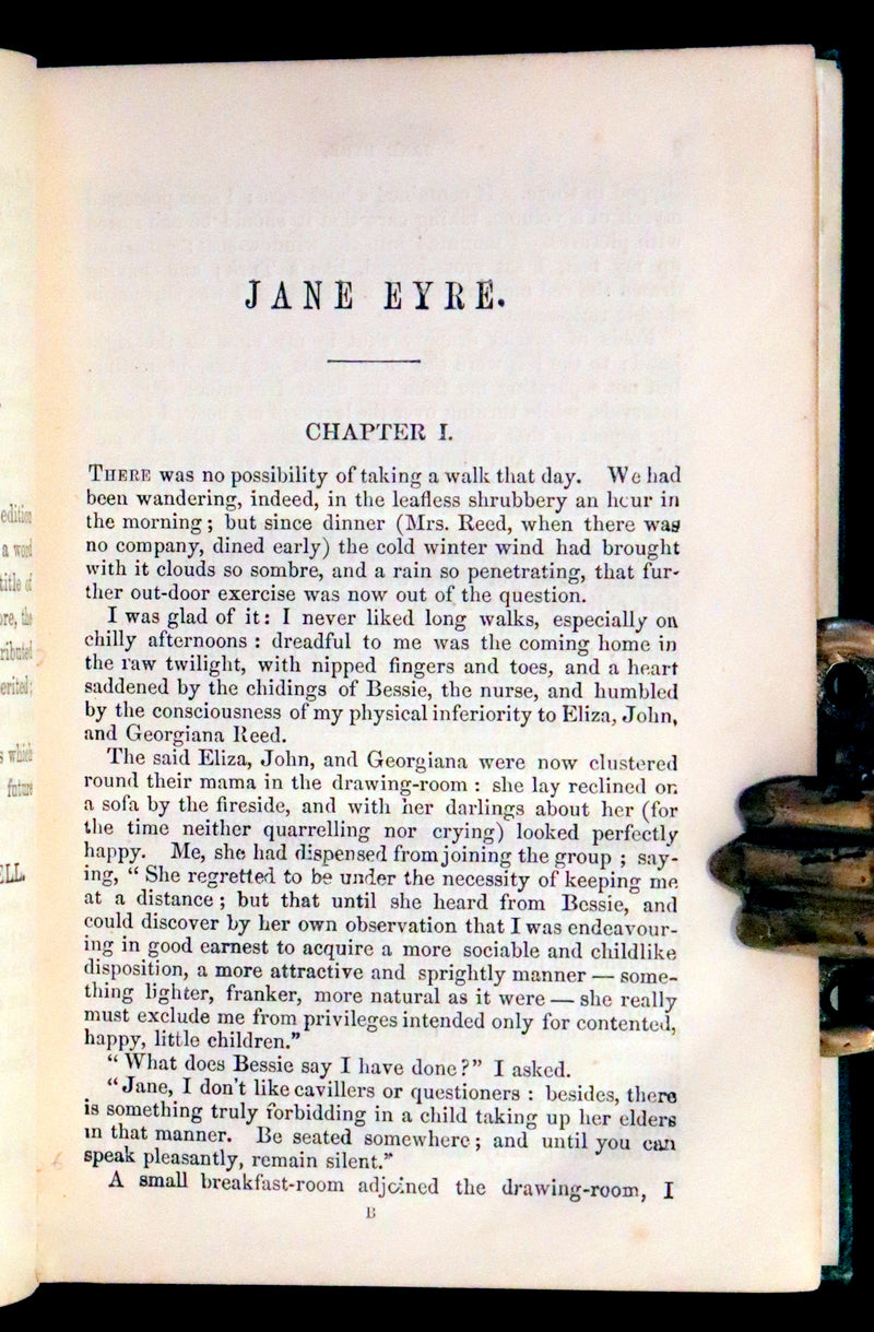 1886 Rare Victorian Book - JANE EYRE. An Autobiography by Currer Bell (CHARLOTTE BRONTË).