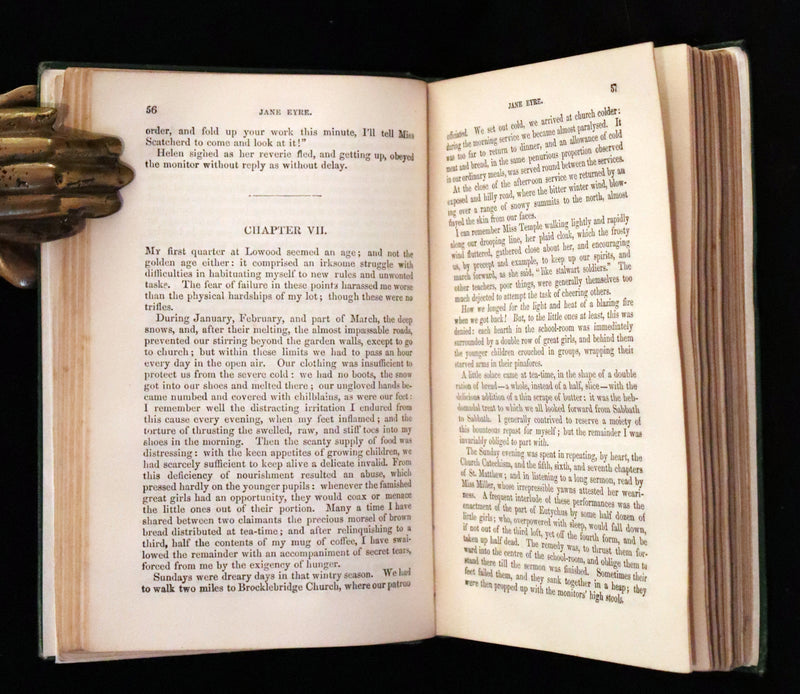 1886 Rare Victorian Book - JANE EYRE. An Autobiography by Currer Bell (CHARLOTTE BRONTË).