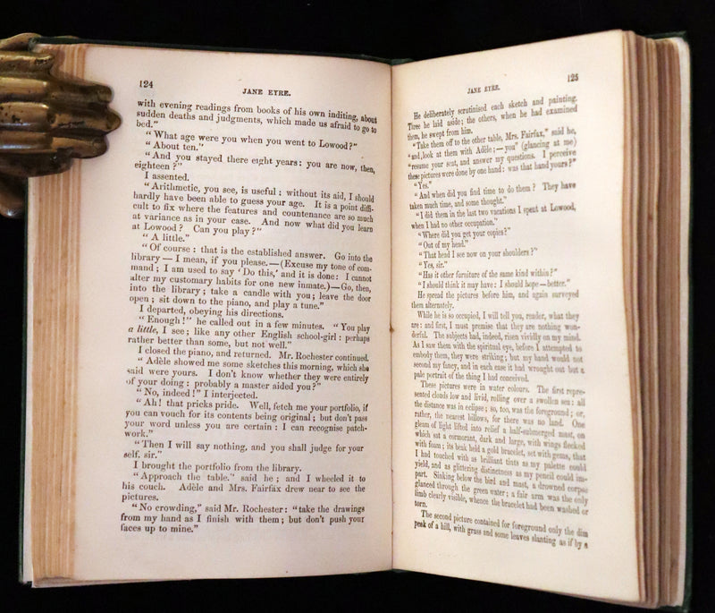 1886 Rare Victorian Book - JANE EYRE. An Autobiography by Currer Bell (CHARLOTTE BRONTË).