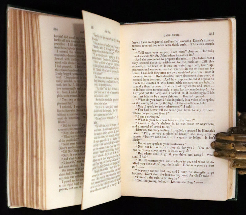 1886 Rare Victorian Book - JANE EYRE. An Autobiography by Currer Bell (CHARLOTTE BRONTË).