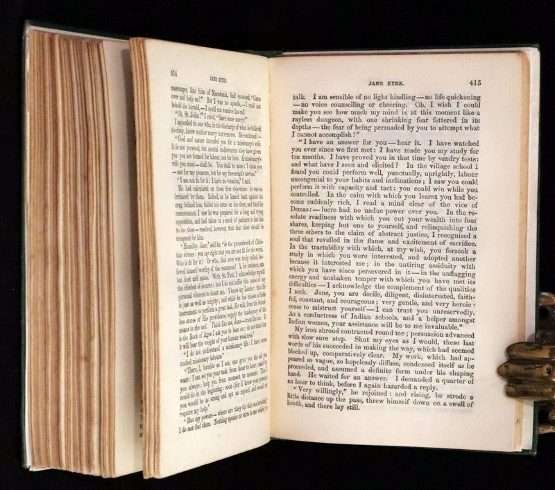 1886 Rare Victorian Book - JANE EYRE. An Autobiography by Currer Bell (CHARLOTTE BRONTË).