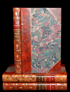 1822 Rare First Edition, Second State Book Set - The Pirate by Sir Walter Scott bound by Bayntun.