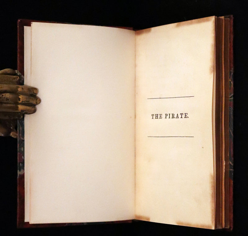 1822 Rare First Edition, Second State Book Set - The Pirate by Sir Walter Scott bound by Bayntun.