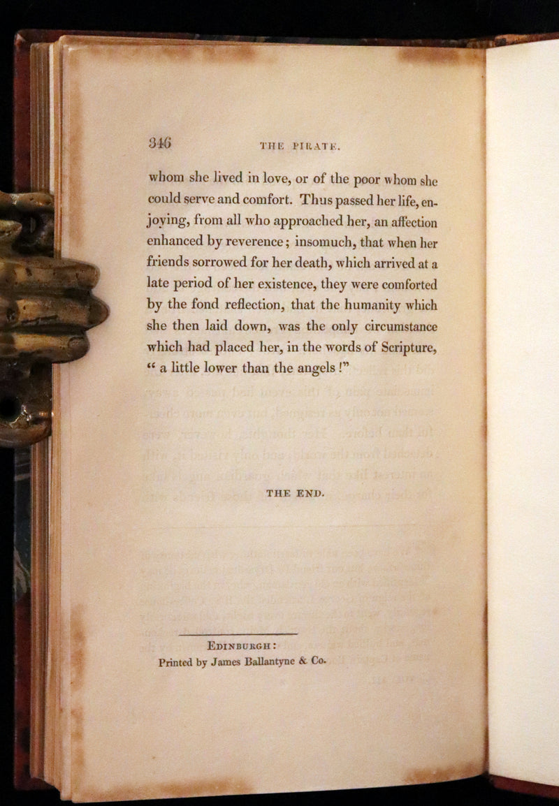 1822 Rare First Edition, Second State Book Set - The Pirate by Sir Walter Scott bound by Bayntun.