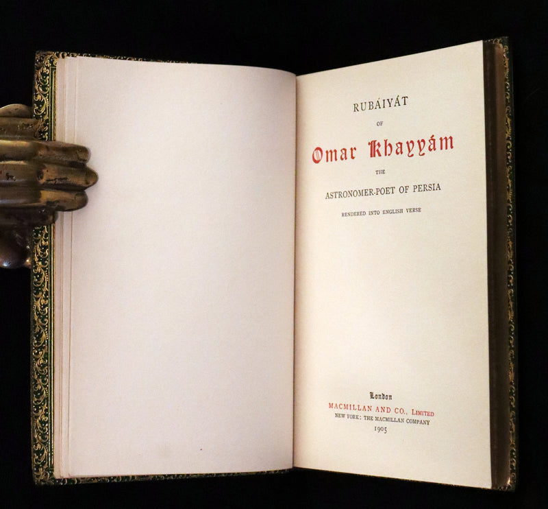 1905 Rare Book bound by Riviere - Rubaiyat of Omar Khayyam, The Astronomer-Poet of Persia.