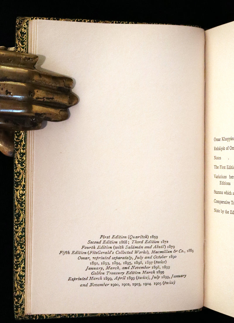 1905 Rare Book bound by Riviere - Rubaiyat of Omar Khayyam, The Astronomer-Poet of Persia.
