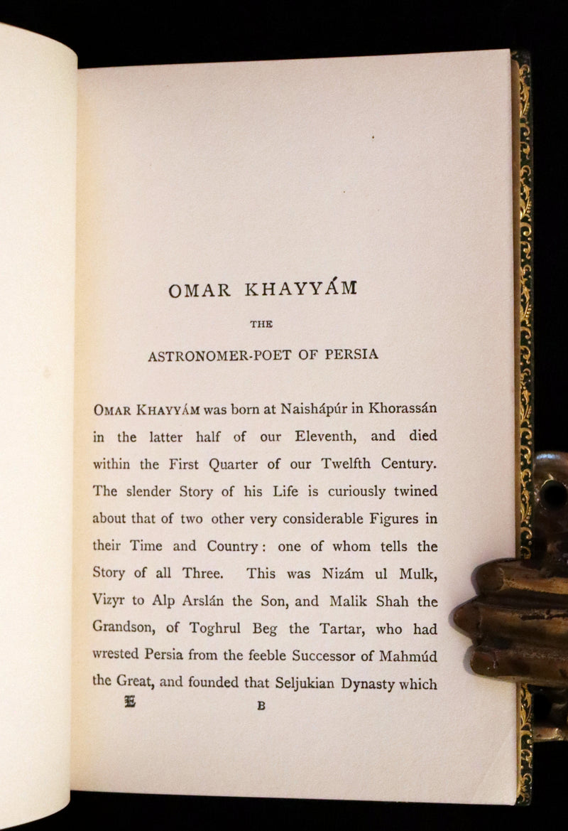 1905 Rare Book bound by Riviere - Rubaiyat of Omar Khayyam, The Astronomer-Poet of Persia.