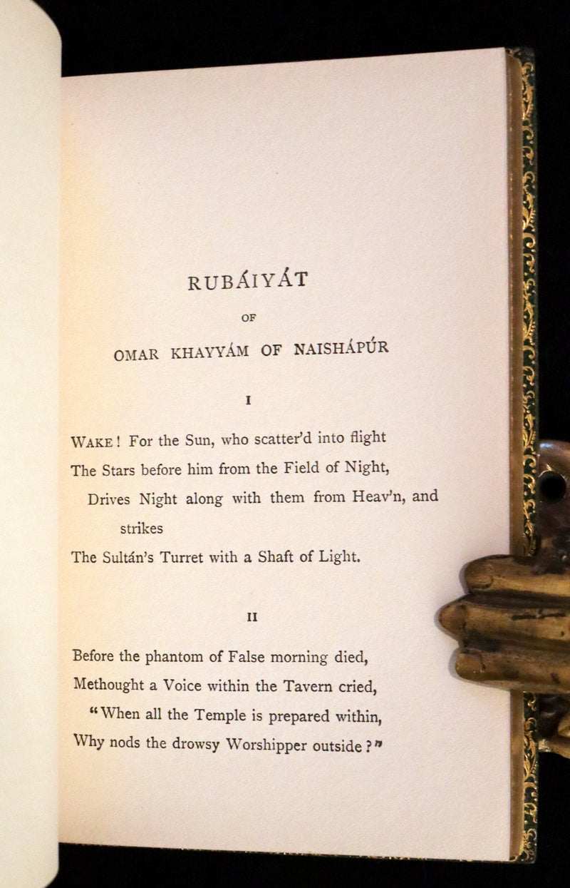 1905 Rare Book bound by Riviere - Rubaiyat of Omar Khayyam, The Astronomer-Poet of Persia.