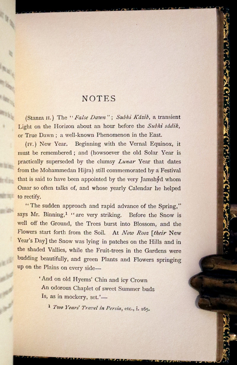 1905 Rare Book bound by Riviere - Rubaiyat of Omar Khayyam, The Astronomer-Poet of Persia.