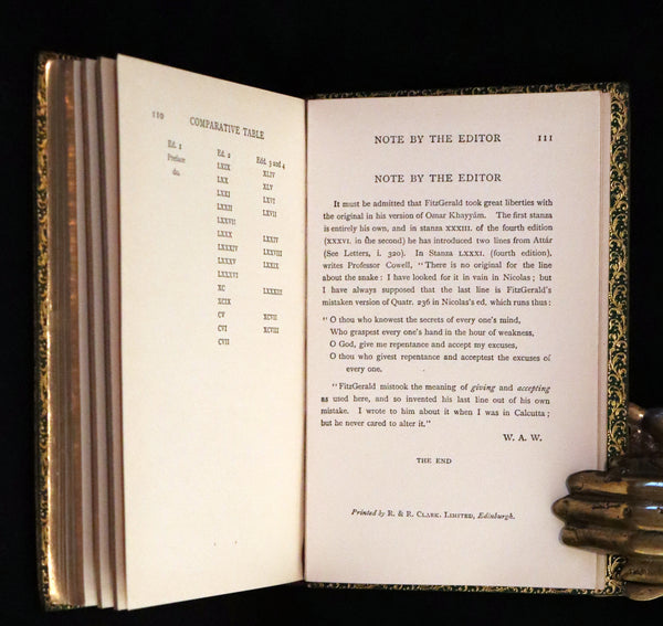 1905 Rare Book bound by Riviere - Rubaiyat of Omar Khayyam, The Astronomer-Poet of Persia.