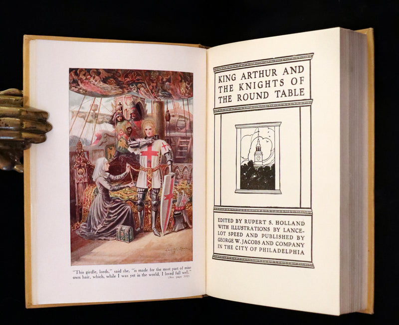 1919 Rare First Illustrated Edition by Lancelot Speed - King Arthur and the Knights of the Round Table.