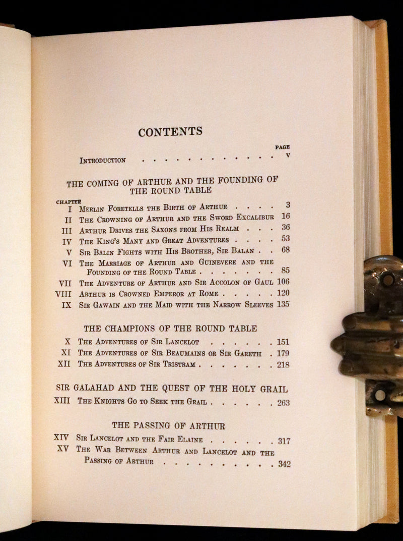 1919 Rare First Illustrated Edition by Lancelot Speed - King Arthur and the Knights of the Round Table.