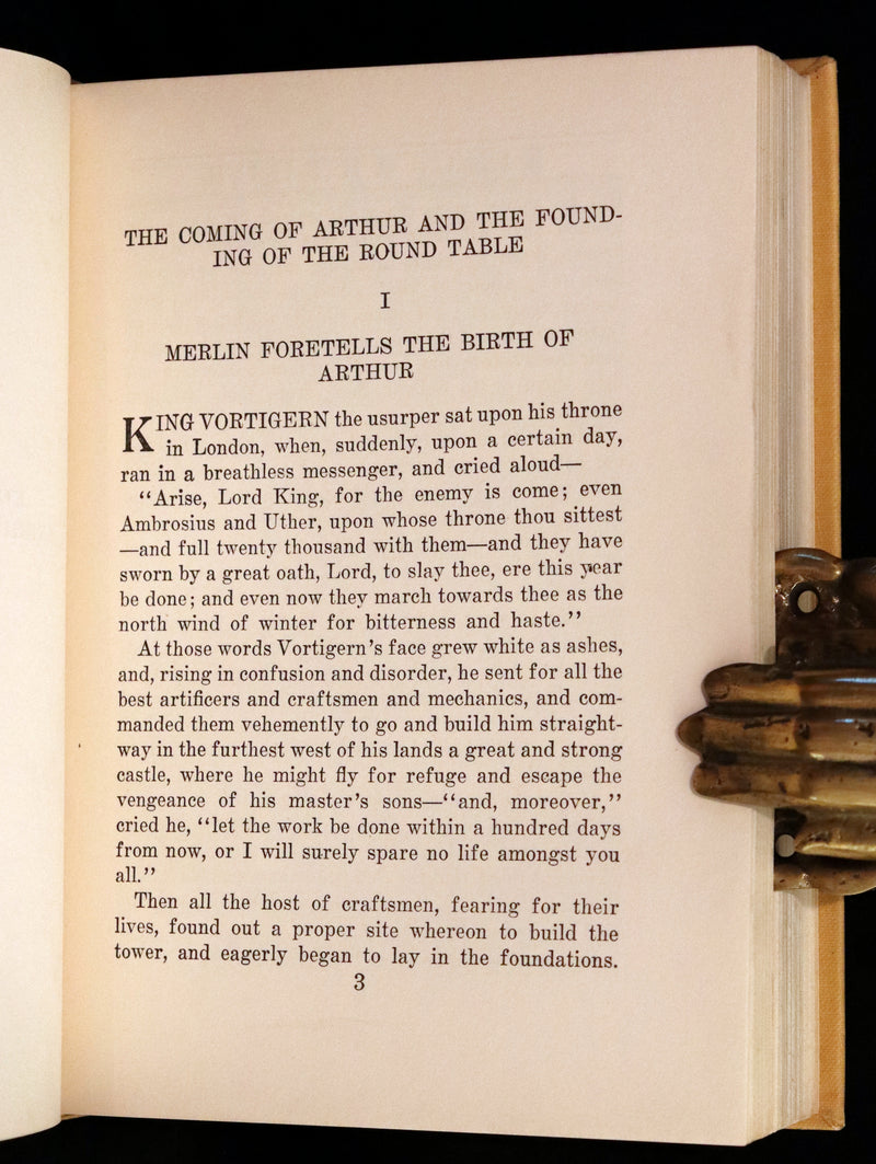 1919 Rare First Illustrated Edition by Lancelot Speed - King Arthur and the Knights of the Round Table.