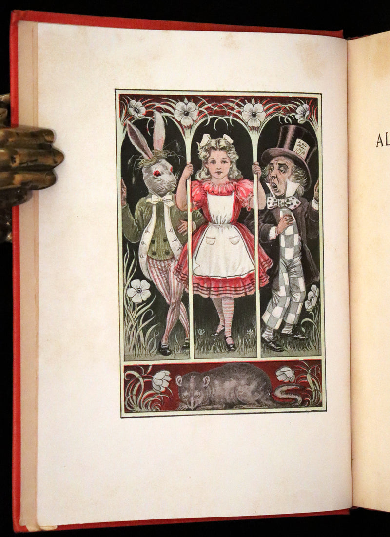 1899 Scarce Manhattan First Color Edition - Alice's Adventures in Wonderland by Lewis Carroll.