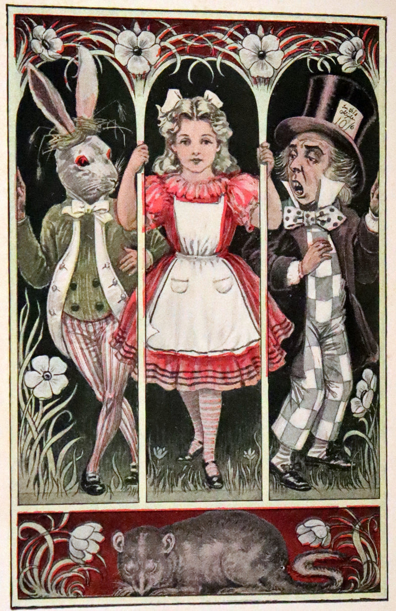 1899 Scarce Manhattan First Color Edition - Alice's Adventures in Wonderland by Lewis Carroll.