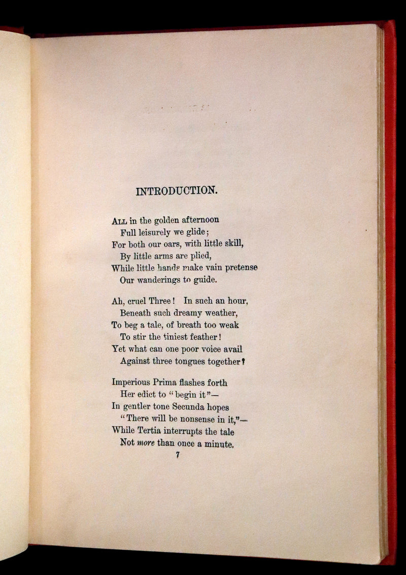 1899 Scarce Manhattan First Color Edition - Alice's Adventures in Wonderland by Lewis Carroll.