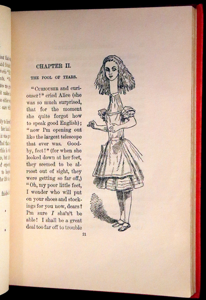 1899 Scarce Manhattan First Color Edition - Alice's Adventures in Wonderland by Lewis Carroll.